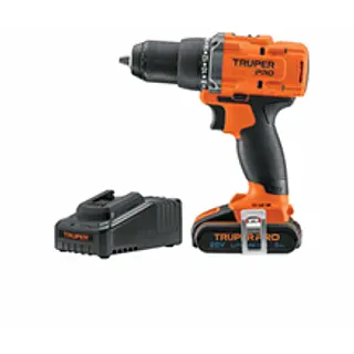 Taladro/Destornillador 1/2", 20v, 1 Batería 2ah, Truper Pro