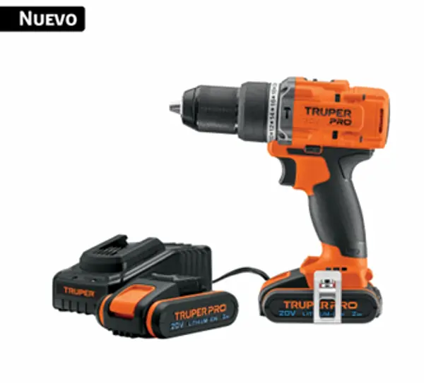 Taladro Percutor Inalambrico 1/2", 20v Truper Pro