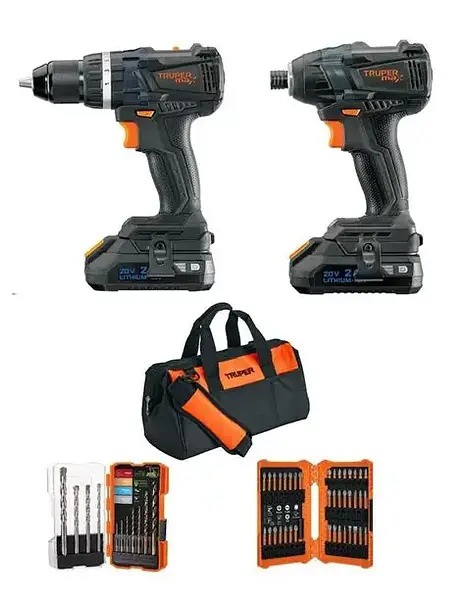 Combo Rotomartillo Y Destornillador De Impacto, 20v, Max
