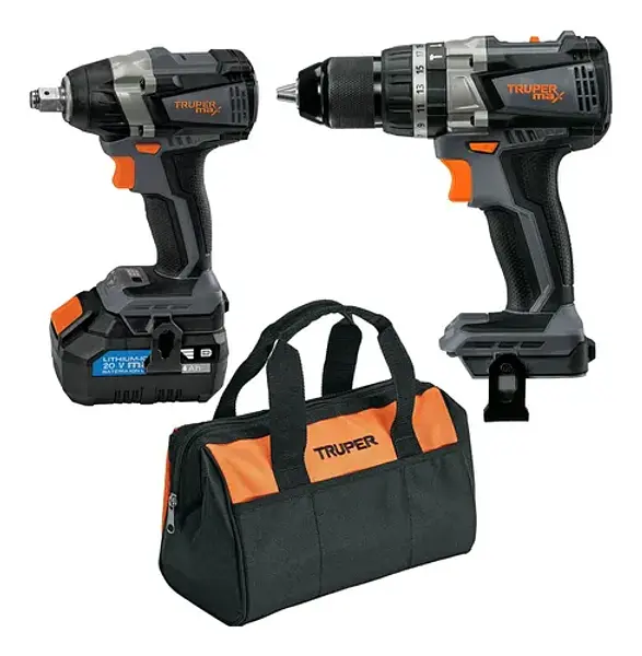Combo Rotomartillo Y Destornillador De Impacto, 20v, Max